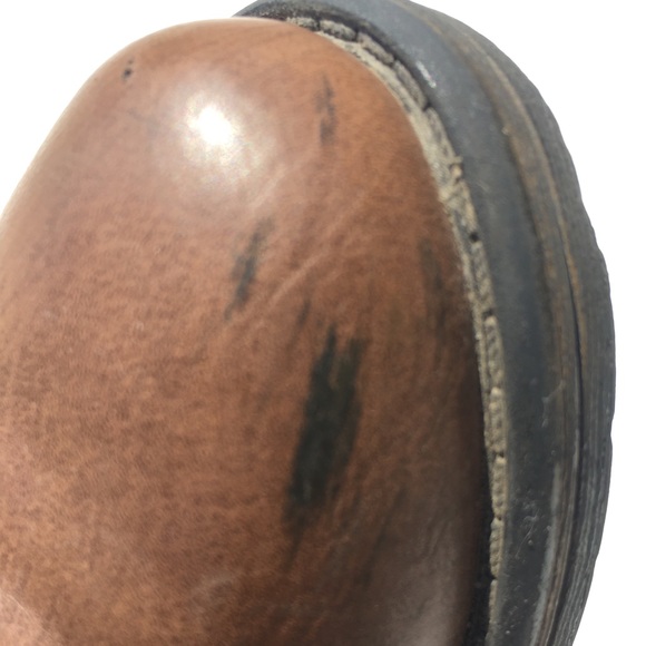 Combat Low Heel Lace up Zipper Boots. Womens 4 - Picture 6 of 11